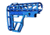 Presma Skeletonized Aluminum 6 Position Stock, Dark Blue, AAST22-DBL