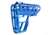 Presma Skeletonized Aluminum 6 Position Stock, Dark Blue, AAST22-DBL