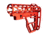 Presma Skeletonized Aluminum 6 Position Stock, Red, AAST22-R