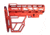 Presma Skeletonized Aluminum 6 Position Stock, Red, AAST22-R