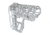 Presma Skeletonized Aluminum 6 Position Stock, Silver, AAST22-S