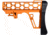 Presma Skeletonized Mil-Spec Stock Assembly, Orange, A25K-O