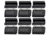 Sniper Rail Cover for Picatinny/Weaver Rails, 12pc Set, Black, MARC1