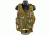 Sniper Tactical Multi Function Molle Plate Vest with Carrier for Bullet Clips/Bullets with Pouch, Camo Tan, ASVT01-TC