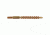 Pro-Shot Pro-Shot Brass Core-Bronze Bristle Pistol Length Bore Brush .17 Caliber, Bronze Bristles w/ Brass Core, 17P