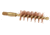 Pro-Shot Pro-Shot Brass Core-Bronze Bristle Pistol Length Bore Brush .45 Caliber, Bronze Bristles w/ Brass Core, 45P