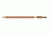 Pro-Shot Pro-Shot Brass Core-Bronze Bristle Rifle Length Bore Brush .17 Caliber, Bronze Bristles w/ Brass Core, 17R
