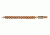 Pro-Shot Pro-Shot Brass Core-Bronze Bristle Rifle Length Bore Brush .22 Centerfire, Bronze Bristles w/ Brass Core, 22CF