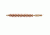Pro-Shot Pro-Shot Brass Core-Bronze Bristle Rifle Length Bore Brush .30 Caliber, Bronze Bristles w/ Brass Core, 30R