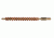 Pro-Shot Pro-Shot Brass Core-Bronze Bristle Rifle Length Bore Brush 6mm/.243 Caliber, Bronze Bristles w/ Brass Core, 6R