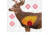 Pro-Shot Deer Sight-in Heavy Paper Targets, 25x25in, Mule, Multi-Color, 5 Pack, MDSI-5PK