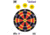 Pro-Shot Splatter Shot Game Series Dartboard Heavy Tag Paper Target, 12in x 18in, 8 Pack, GS-DART-8PK