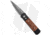 Pro-Tech Knives Custom Godson Automatic Folding Knife, 3.15in, Damascus, Spear Point Blade, Aluminum, Wood, Black/Wood Handle, Maple Burl, Spiro, Black/Wood/Black, 7.56 inch, BHQ-123683