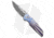 Pro-Tech Knives Custom TR-3 Automatic Folding Knife, 3.40in, Damascus, Drop Point Blade, Titanium, Blue/Purple Handle, Blue/Purple/Black, 8.00 inch, BHQ-185904