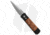 Pro-Tech Knives Godson Automatic Folding Knife, 3.15in, 154CM, Spear Point Blade, Wood, Black/Wood Handle, w/ Afzelia Lay Burl, Black/Wood/Gray, 7.56 inch, BHQ-22333