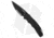 Pro-Tech Knives Lerch TR-5 Spring Assisted Opening Folding Knife, 3.25in, 154CM, Drop Point Blade, Aluminum, Black Handle, Serr, Black/Black, 7.625 inch, BHQ-37622
