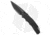 Pro-Tech Knives Lerch TR-5 Spring Assisted Opening Folding Knife, 3.25in, 154CM, Drop Point Blade, Aluminum, Black Handle, Feathered, Black/Black, 7.625 inch, BHQ-50426