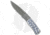 Pro-Tech Knives Magic BR-1 Whiskers Custom Automatic Folding Knife, 3.125in, Damascus, Drop Point Blade, Steel, Gray Handle, Gray/Black, 7.25 inch, BHQ-30313