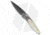 Pro-Tech Knives Ultimate Custom Newport Automatic Folding Knife, 3.00in, Damascus, Spear Point Blade, Mother of Pearl, Gray/White Handle, Gold Lip Pearl, Gray/White/Black, 7.125 inch, BHQ-19863