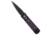 Pro-Tech Knives Godson Automatic Folding Knife, 3.15in, 154CM, Spear Point Blade, Aluminum, G-10, Black/Purple Handle, Purple G-10 Inlay, Black/Purple/Black, 7.56 inch, BHQ-199927