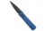 Pro-Tech Knives Godson Automatic Folding Knife, 3.15in, 154CM, Spear Point Blade, Aluminum, Blue Handle, Tactical, Blue/Black, 7.56 inch, BHQ-68055