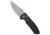 Pro-Tech Knives Les George SBR Automatic Folding Knife, 2.625in, CPM S35VN, Drop Point Blade, Aluminum, Black Handle, Stonewash, Black/Gray, 6.50 inch, BHQ-97050