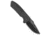 Pro-Tech Knives Les George SBR Automatic Folding Knife, 2.625in, CPM S35VN, Drop Point Blade, Aluminum, Black Handle, Left-Handed, Black/Black, 6.50 inch, BHQ-141223