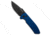 Pro-Tech Knives Les George SBR Automatic Folding Knife, 2.625in, CPM S35VN, Drop Point Blade, Aluminum, Blue Handle, Standard, Blue/Black, 6.50 inch, BHQ-117551