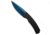 Pro-Tech Knives Magic 2 Whiskers Automatic Folding Knife, 3.75in, 154CM, Spear Point Blade, Aluminum, Black Handle, Feather Al, Sapphire, Black/Blue Sapphire, 8.625 inch, BHQ-218745