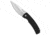 Pro-Tech Knives Magic 2 Whiskers Automatic Folding Knife, 3.75in, 154CM, Drop Point Blade, Aluminum, Black Handle, Stonewash, Black/Gray, 8.625 inch, BHQ-80345