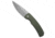 Pro-Tech Knives Magic 2 Whiskers Automatic Folding Knife, 3.75in, 154CM, Spear Point Blade, Aluminum, Green Handle, Stonewash, Green/Gray, 8.625 inch, BHQ-216796