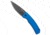 Pro-Tech Knives Magic 2 Whiskers Automatic Folding Knife, 3.75in, 154CM, Drop Point Blade, Aluminum, Blue Handle, Tactical, Blue/Black, 8.625 inch, BHQ-93714