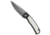 Pro-Tech Knives Magic 2 Whiskers Custom Automatic Folding Knife, 3.75in, Damascus, Spear Point Blade, Aluminum, Micarta, Black/White Handle, Black/White/Black, 8.625 inch, BHQ-80658