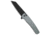 Pro-Tech Pro-Tech Malibu Reverse Tanto Button Lock Knife Gray Al 3.25" DLC MagnaCut, Gray, CPM MagnaCut, adult, BHQ-228324