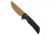Pro-Tech Pro-Tech Mordax Button Lock Knife Black Aluminum 3.5" Tan PVD, Black, CPM MagnaCut, adult, BHQ-228327