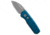 Pro-Tech Pro-Tech Runt 5 Wharncliffe Automatic Knife Blue 1.9" Stonewash MagnaCut, Blue, CPM MagnaCut, adult, BHQ-220723