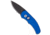 Pro-Tech Knives Runt J4 Automatic Folding Knife, 1.94in, 154CM, Drop Point Blade, Aluminum, Blue Handle, Blue/Black, 5.27 inch, BHQ-3671