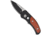 Pro-Tech Knives Runt J4 Automatic Folding Knife, 1.94in, 154CM, Drop Point Blade, Cocobolo, Black/Wood Handle, Black/Wood/Black, 5.27 inch, BHQ-9883