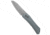 Pro-Tech Knives Sinkevich Oligarch Automatic Folding Knife, 3.25in, CPM MagnaCut, Sheepsfoot Blade, Aluminum, Gray Handle, Stonewash, Gray/Gray, 7.50 inch, BHQ-209357