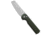 Pro-Tech Pro-Tech Slimfoot Automatic Knife Green Aluminum 3.1" Stonewash MagnaCut, Green, CPM MagnaCut, adult, BHQ-225644