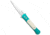 Pro-Tech Knives The Don Custom Automatic Folding Knife, 3.50in, 154CM, Spear Point Blade, Micarta, Teal/White Handle, Teal/White/Gray, 8.10 inch, BHQ-97697