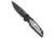 Pro-Tech Knives TR-3 Shaw Steampunk Automatic Folding Knife, 3.375in, 154CM, Drop Point Blade, Aluminum, Black Handle, Black/Black, 8.00 inch, BHQ-80656