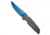 Pro-Tech Pro-Tech TR-3 Tactical Response 3 Automatic Knife Black Aluminum 3.5" Sapphire, Black, CPM MagnaCut, adult, BHQ-135773