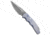 Pro-Tech Knives TR-5 Custom Automatic Folding Knife, 3.25in, Damascus, Drop Point Blade, Titanium, Purple Handle, Purple/Black, 7.625 inch, BHQ-80661