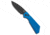 Pro-Tech Knives Strider + PT Automatic Folding Knife, 3.00in, CPM MagnaCut, Drop Point Blade, Aluminum, Blue Handle, Standard, Blue/Black, 7.00 inch, BHQ-208669