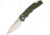 Pro-Tech TR-5 Button Lock Green A/O Folding Knife,3.25in,Standard Edge,Stonewash,Green,Aluminum Handle PTKTR5SA1GRN