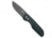Pro-Tech Knives + Vero Synapse Automatic Folding Knife, 3.50in, Damascus, Drop Point Blade, Aluminum, Micarta, Black/Blue Handle, Black/Blue/Gray, 8.25 inch, BHQ-223147
