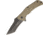 Proelia Linerlock Tan G-10 Folding Knife,3.75in,D2 Tool Steel,Standard Edge,Tanto,Tan,G10 Handle, TX030TG