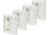 LitezALL Micro Cordless Light Switch 4-pack W/magnet &amp; Batt