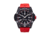 ProTek Carbon Dive Watch, Carbon Case/Black&amp;Red Dial/Red Strap, One Size, PT1002R